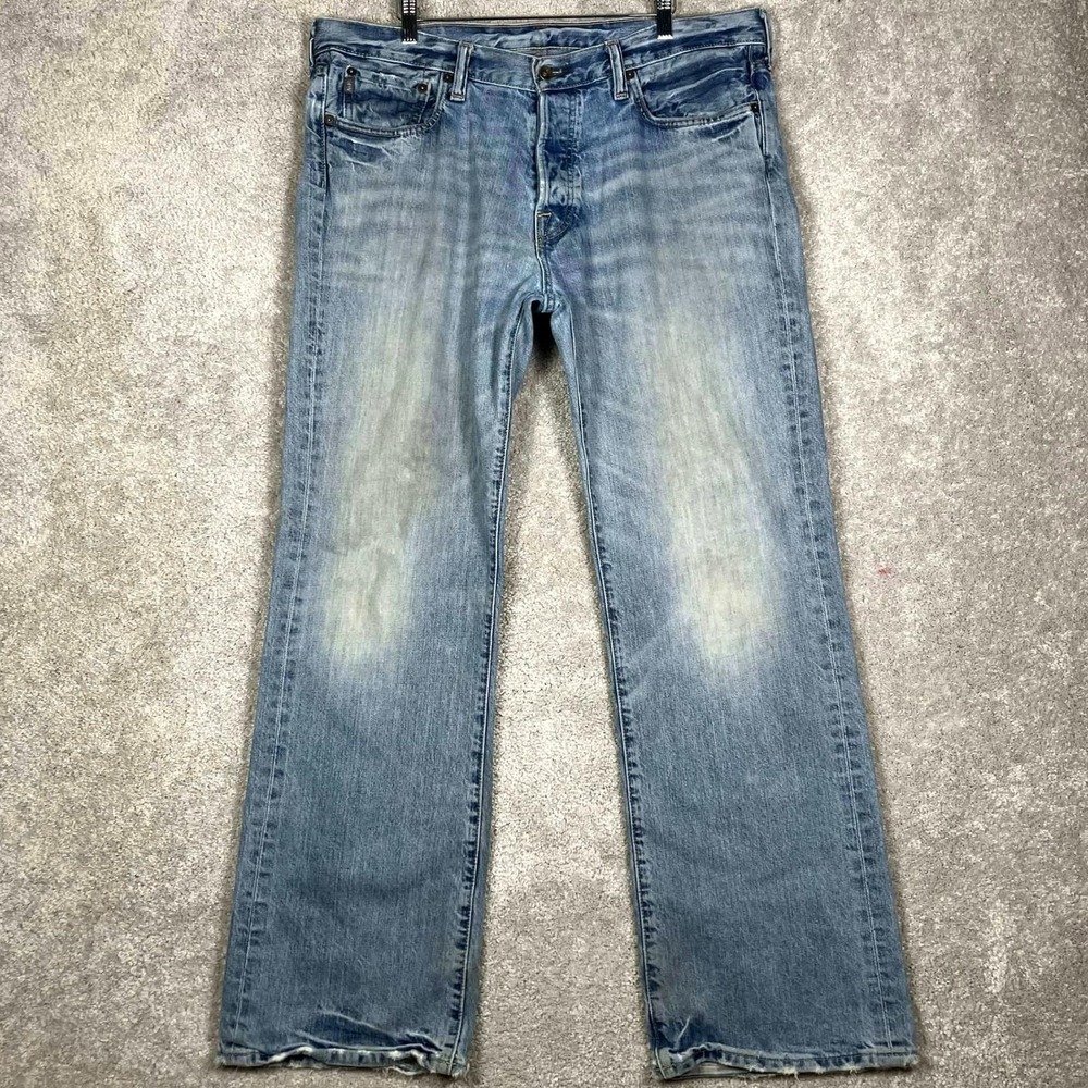 Abercrombie Fitch Bootcut Killburn 36x32 (fits 38x31) Jeans Mens Low Rise Button